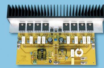 Amplificador poderoso em tda7294, montado de acordo com o esquema itun